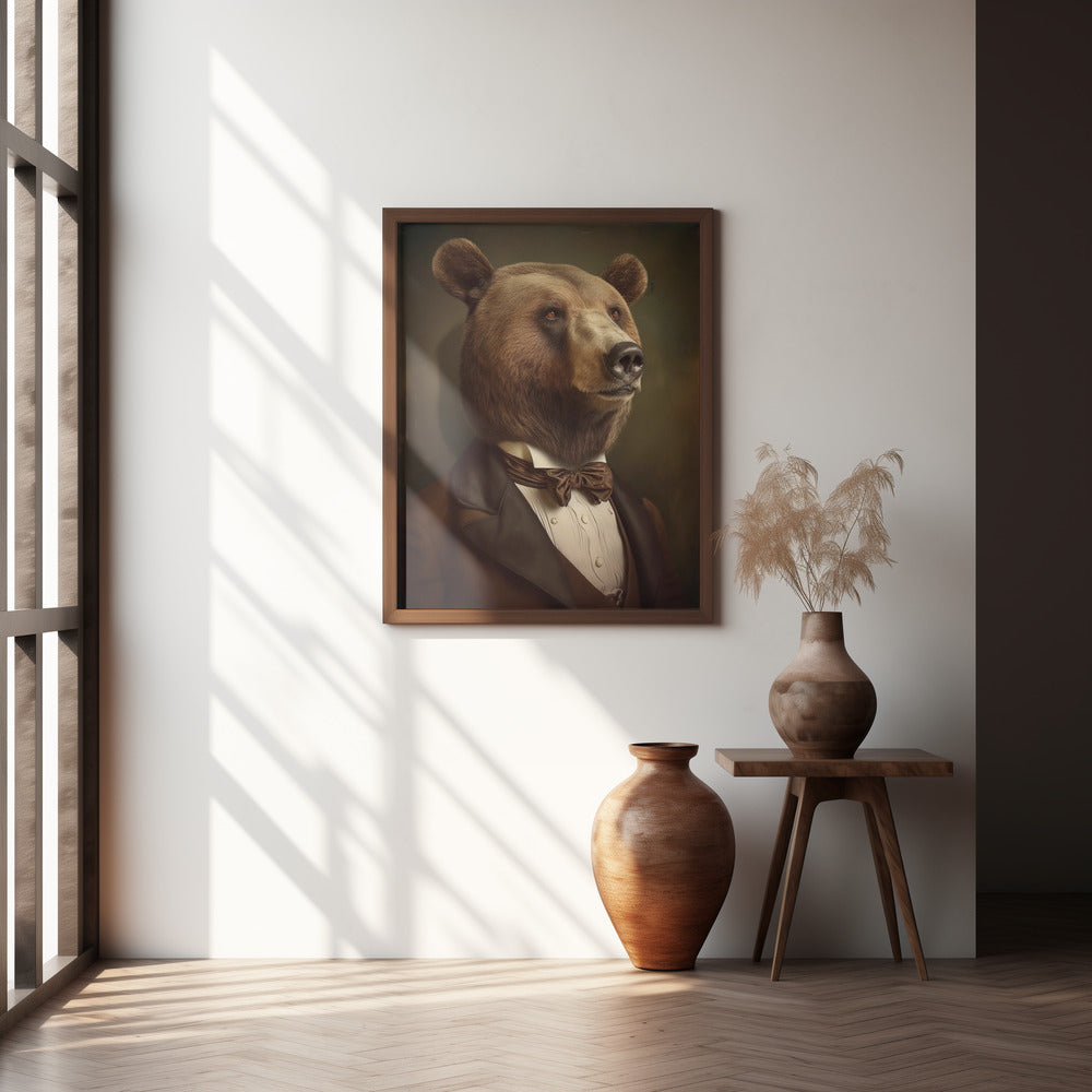 Bear Portrait Poster