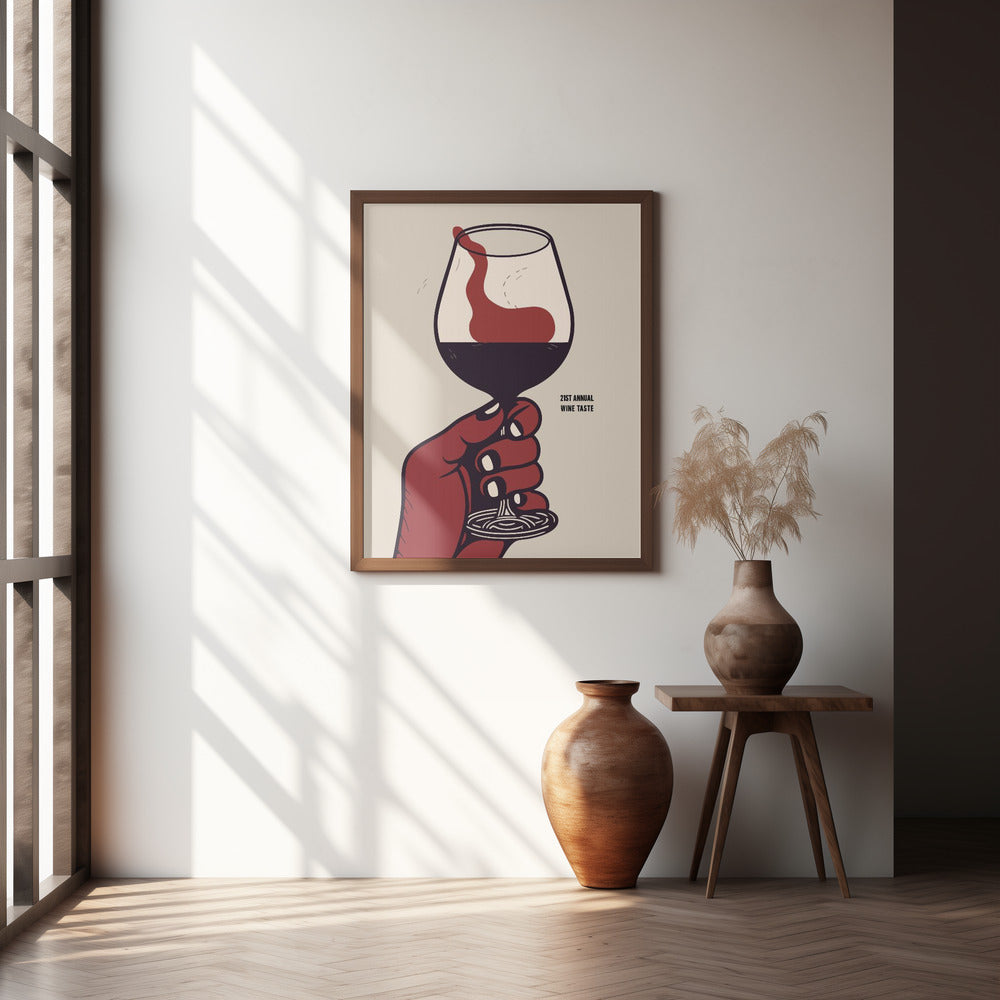 21st Annual Wine Taste Poster