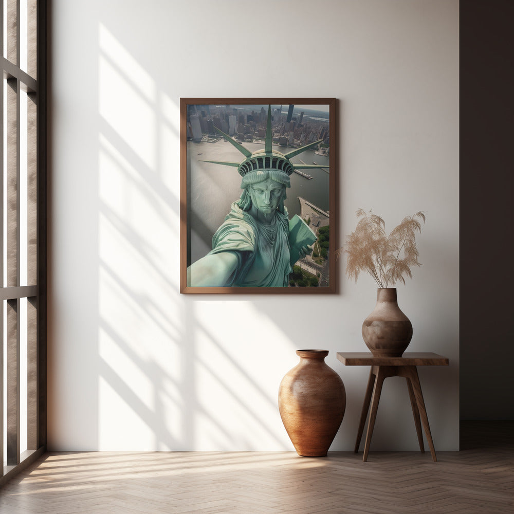 The Statue of Liberty Selfie Poster