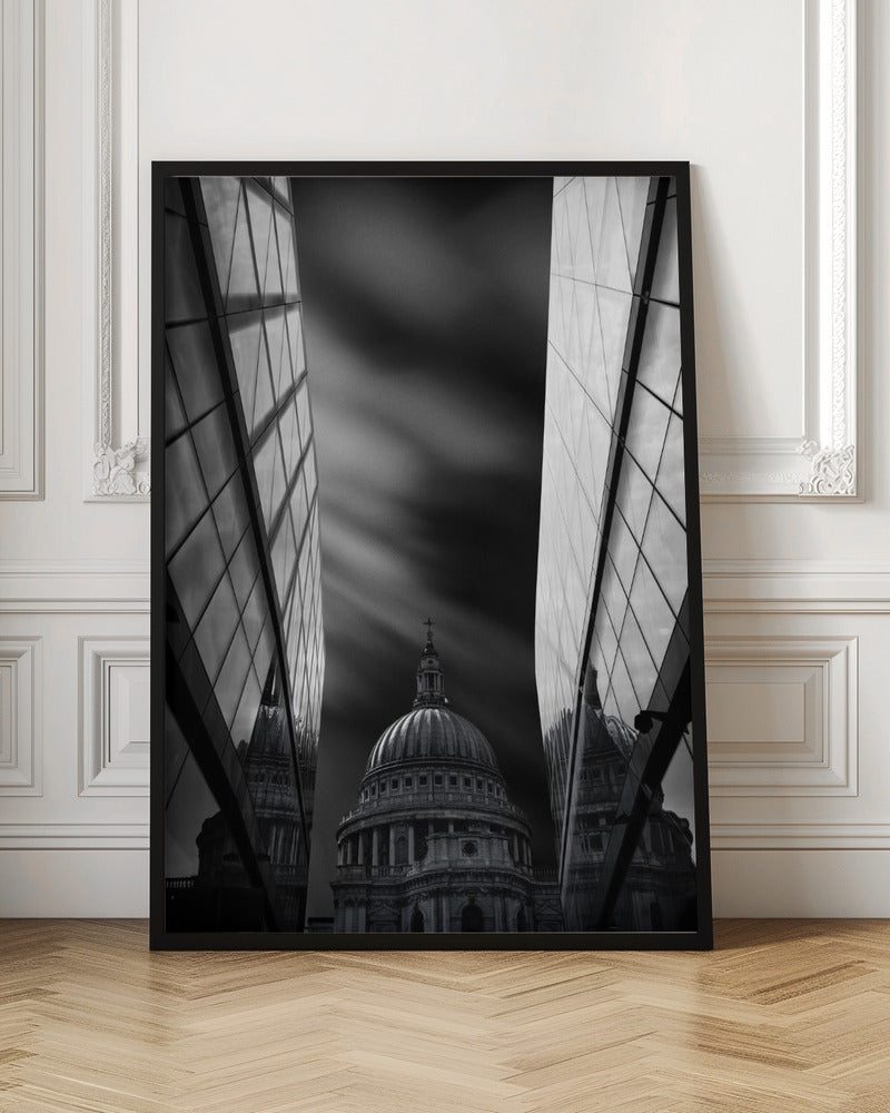 The St Paul's Cathedral in Reflection Poster