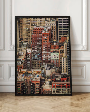 Multi colour Manhattan Poster