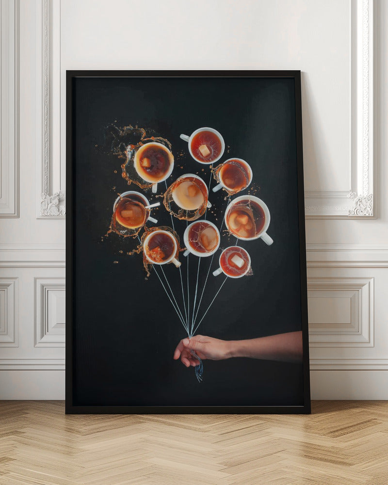 Coffee Balloons Poster