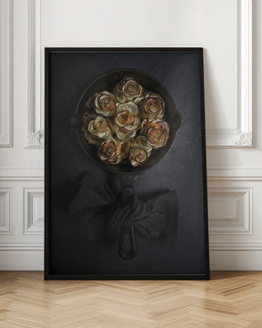 Zucchini and prosciutto roses Poster