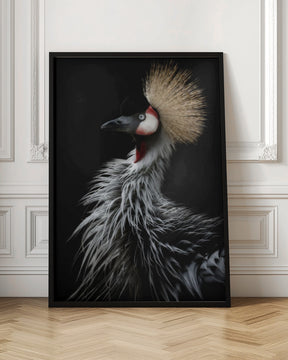 Crowned crane's portrait Poster