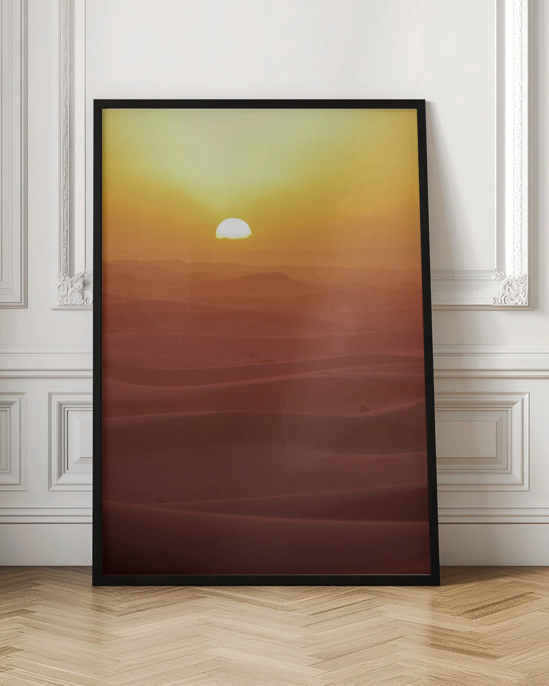 Sunset over Dunes Poster