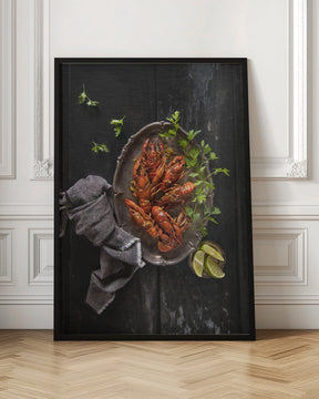 Crayfish and parsley Poster