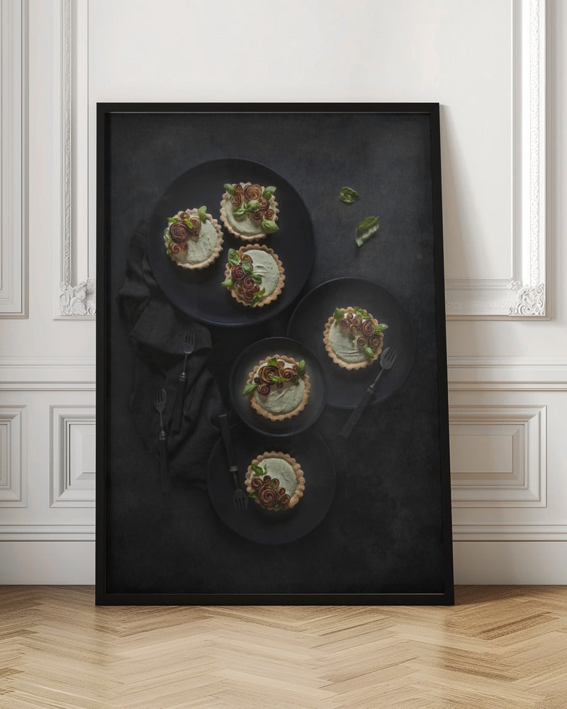 Basil and plum roses Poster