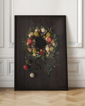 Truffles Christmas wreath Poster