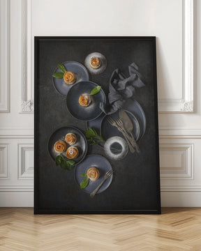 Pumpkin roses Poster