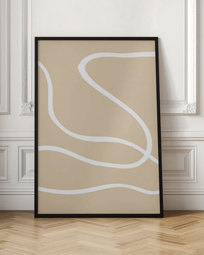 Beige Lines 01 Poster