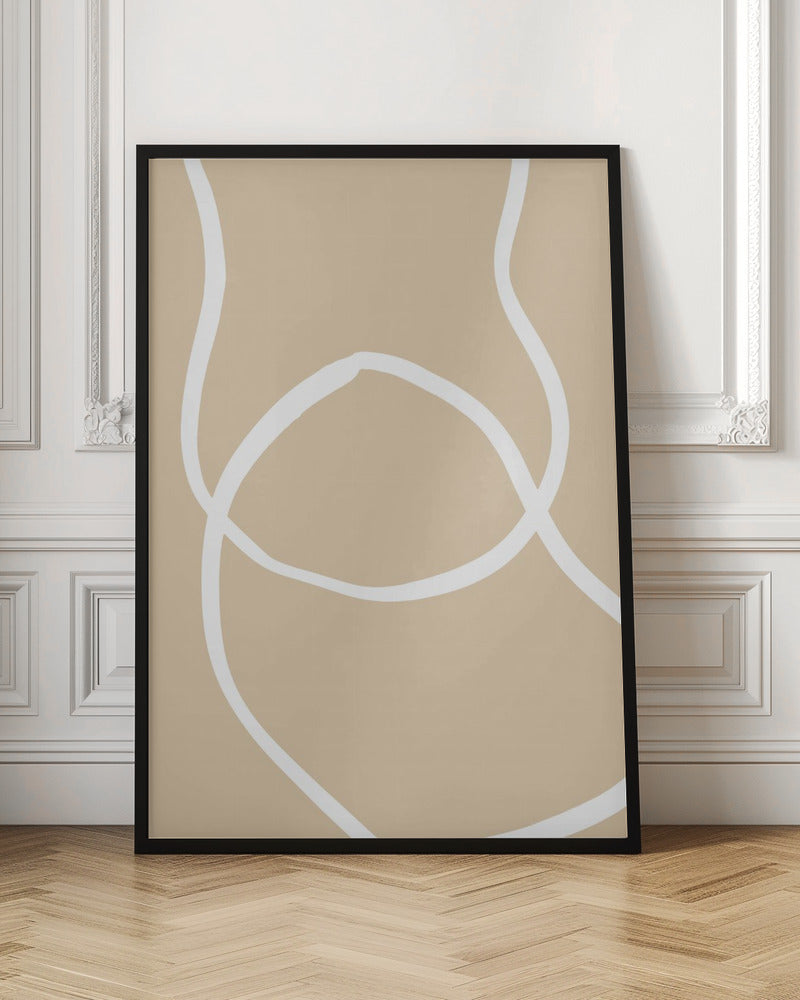 Beige Lines 04 Poster