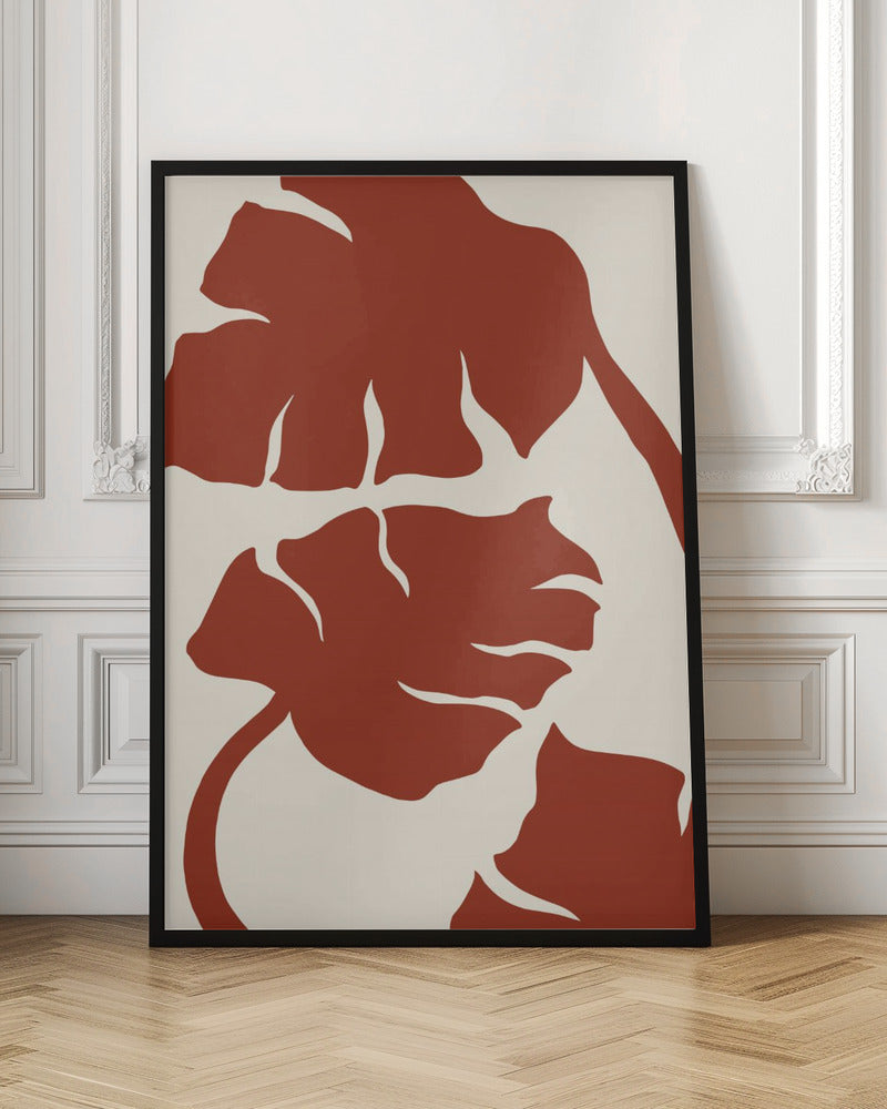 Monstera Brown Poster