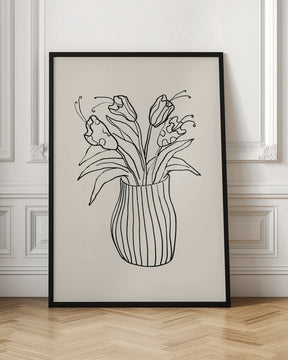 Vase Sketch Poster