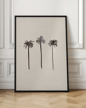 Palm Trees Ink Poster