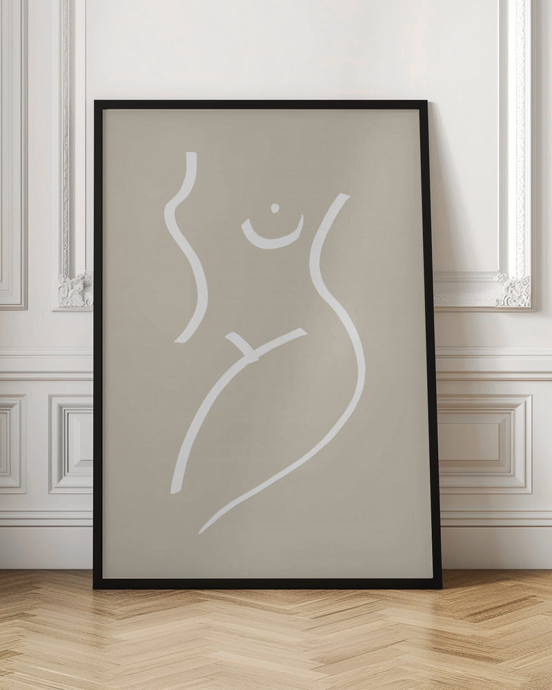 Body Sketch Sand Poster