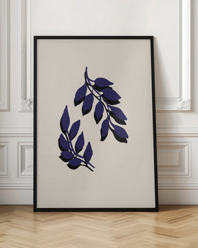 Blue Twigs Poster