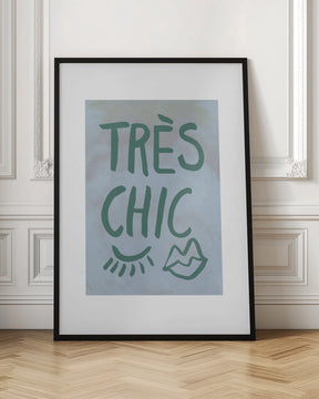 Très Chic Blue Frame Poster