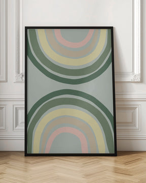 Double Rainbow Green Poster