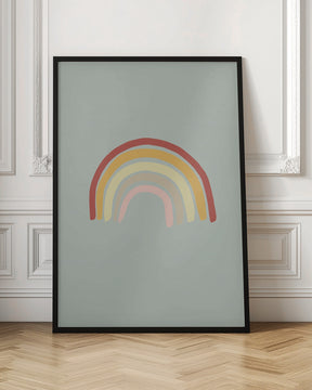 Rainbow Green Poster