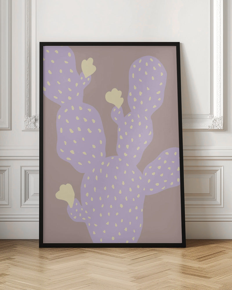 Lilac Cactus Poster