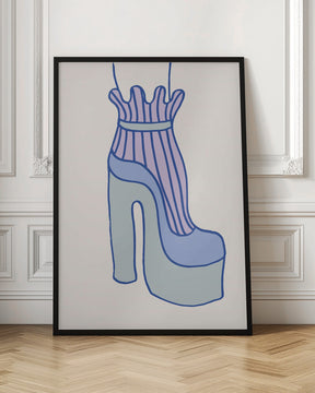 Blue Heel Poster