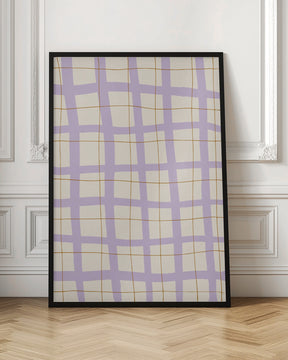 Lilac Grid Poster