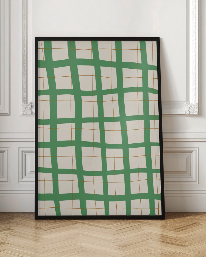 Green Grid Poster