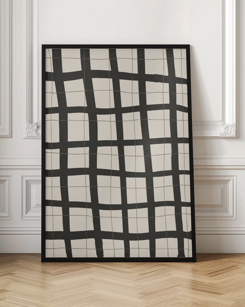 Black Grid Poster