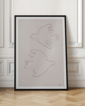 Two Doves Poster