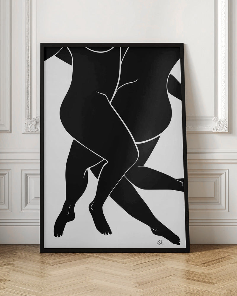 Lovers Black Poster