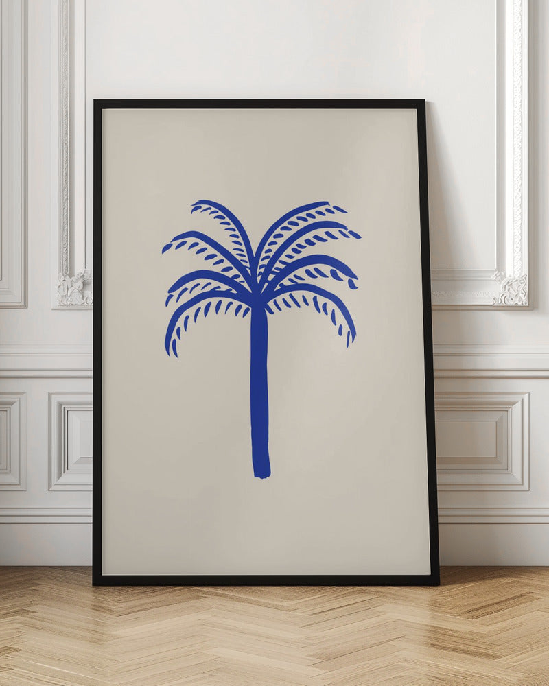 Blue Palm Poster