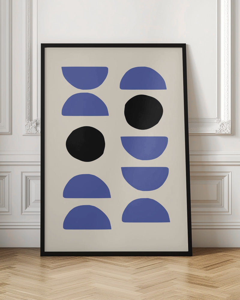 Blue Shapes Poster