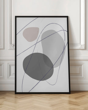 New Shapes Beige No 2 Poster