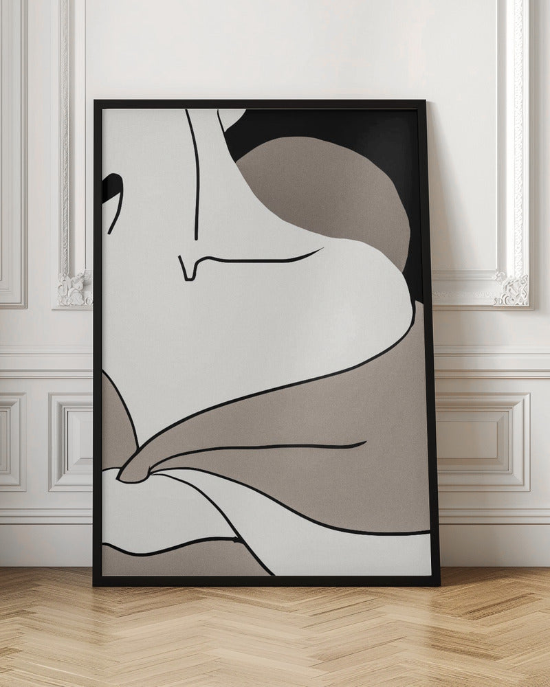 matisse_shoulder_vector_002_Black Poster