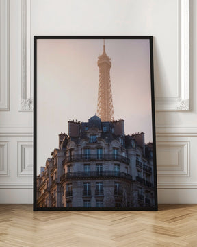 The peeking Eiffel Poster