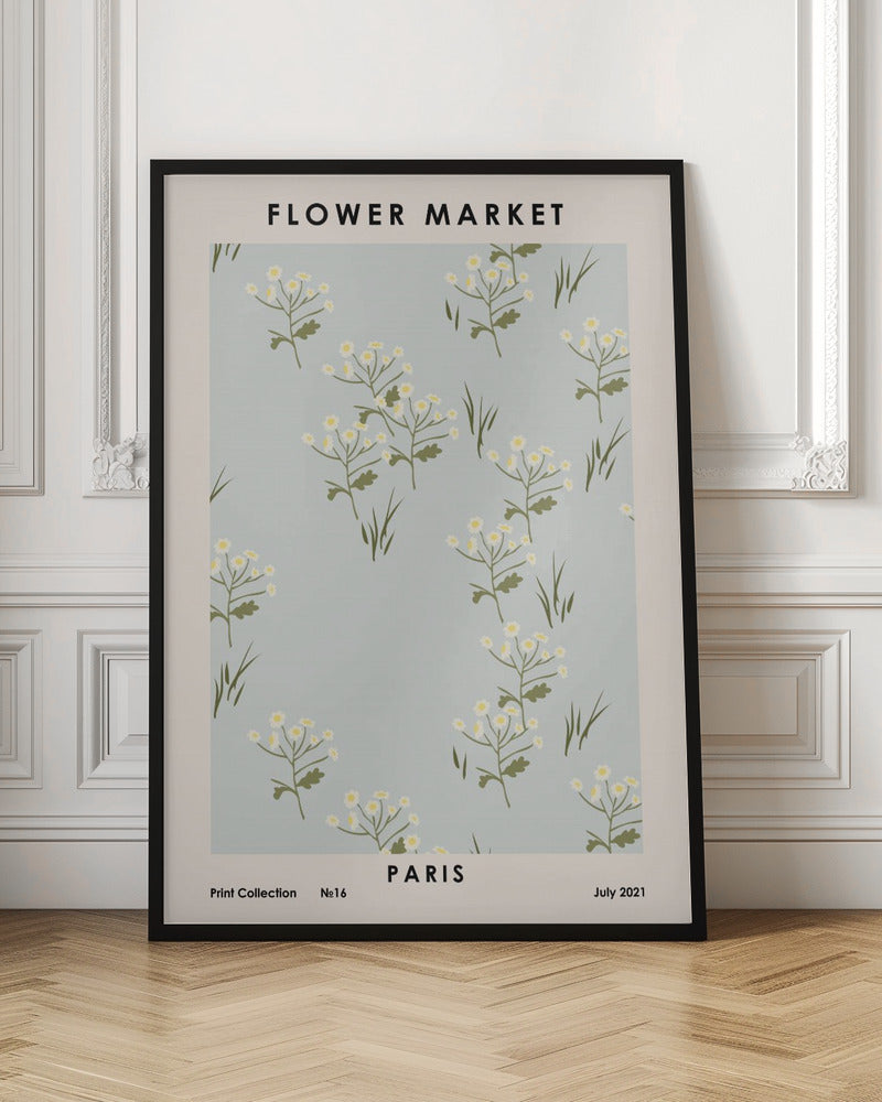 Flower Market Paris Poster