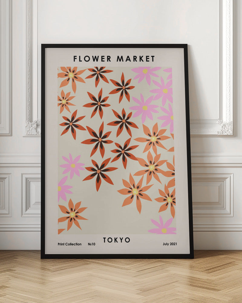 Flower Market Tokyo Poster