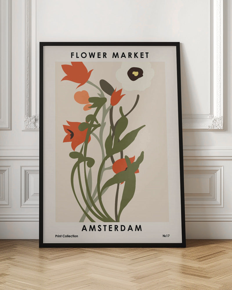 Flower Market Amsterdam Poster