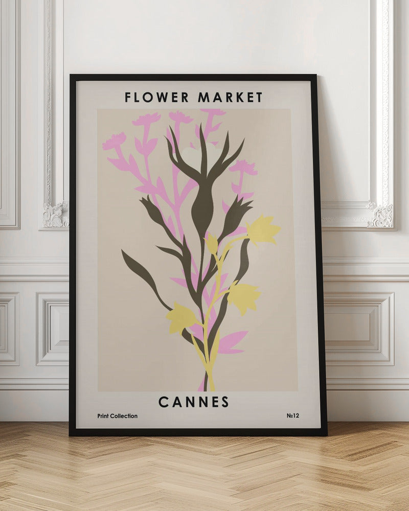 Flower Market Cannes Poster