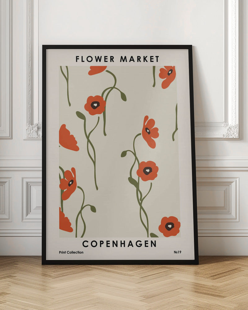 Flower Market Copenhagen Poster
