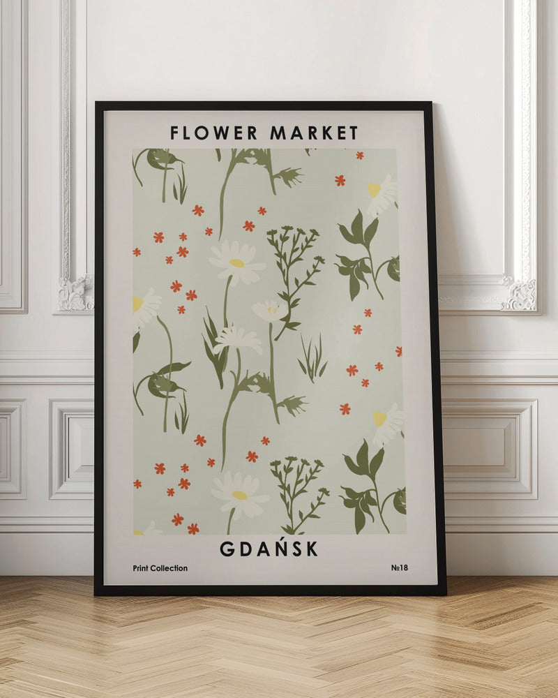 Flower Market Gdańsk Poster