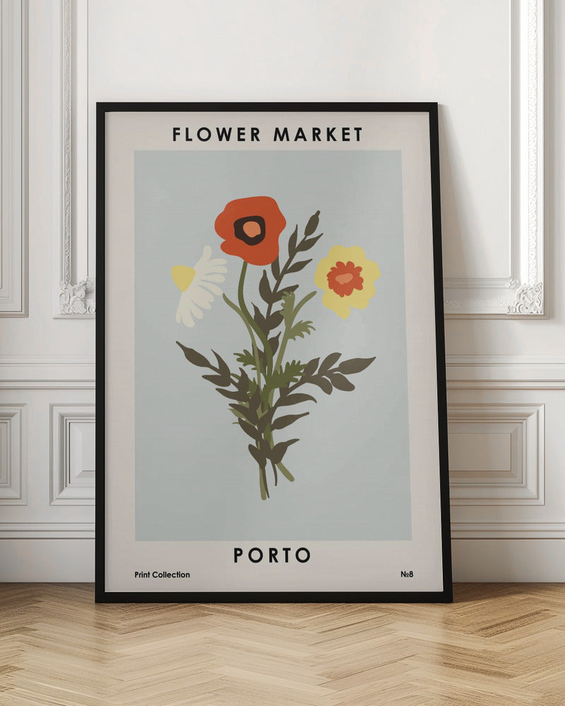 Flower Market Porto Poster