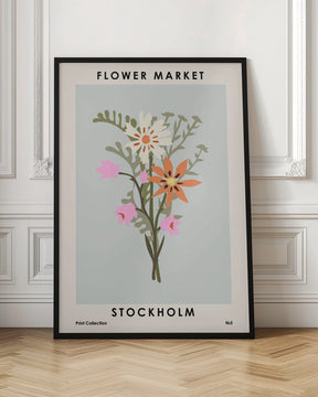 Flower Market Stockholm Poster