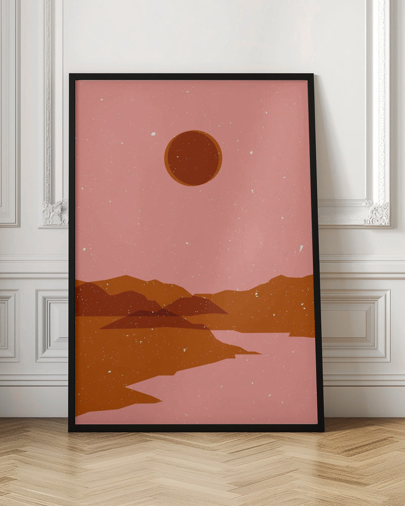 Moon  landscape Poster