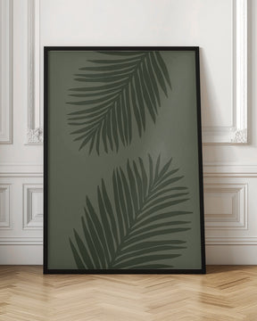 PALM LEAF 05 ALL GREEN Poster