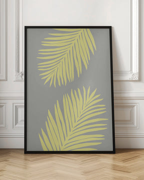 PALM LEAF 01 YELLOW Poster