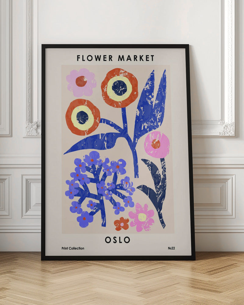 Flower Market. Oslo Poster