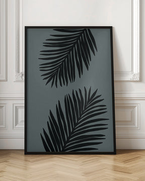 Palm Leaf Gray with tint of green 03 Poster