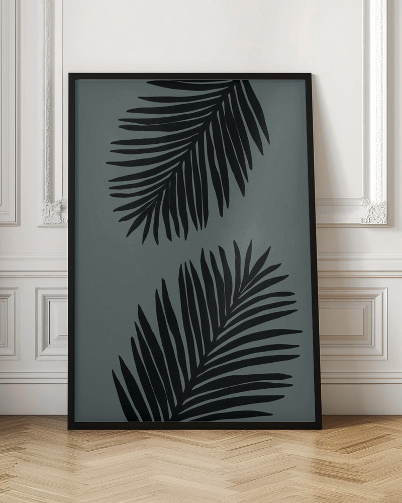 Palm Leaf Gray with tint of green 03 Poster