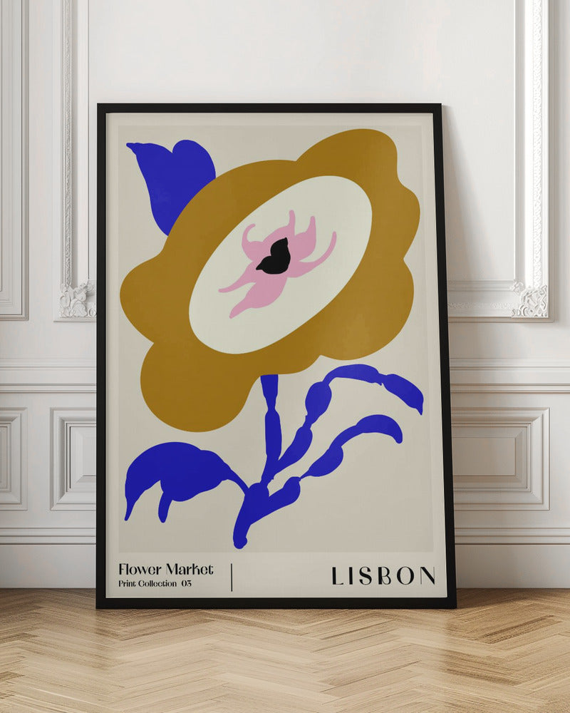 Flower Market. Lisbon Poster